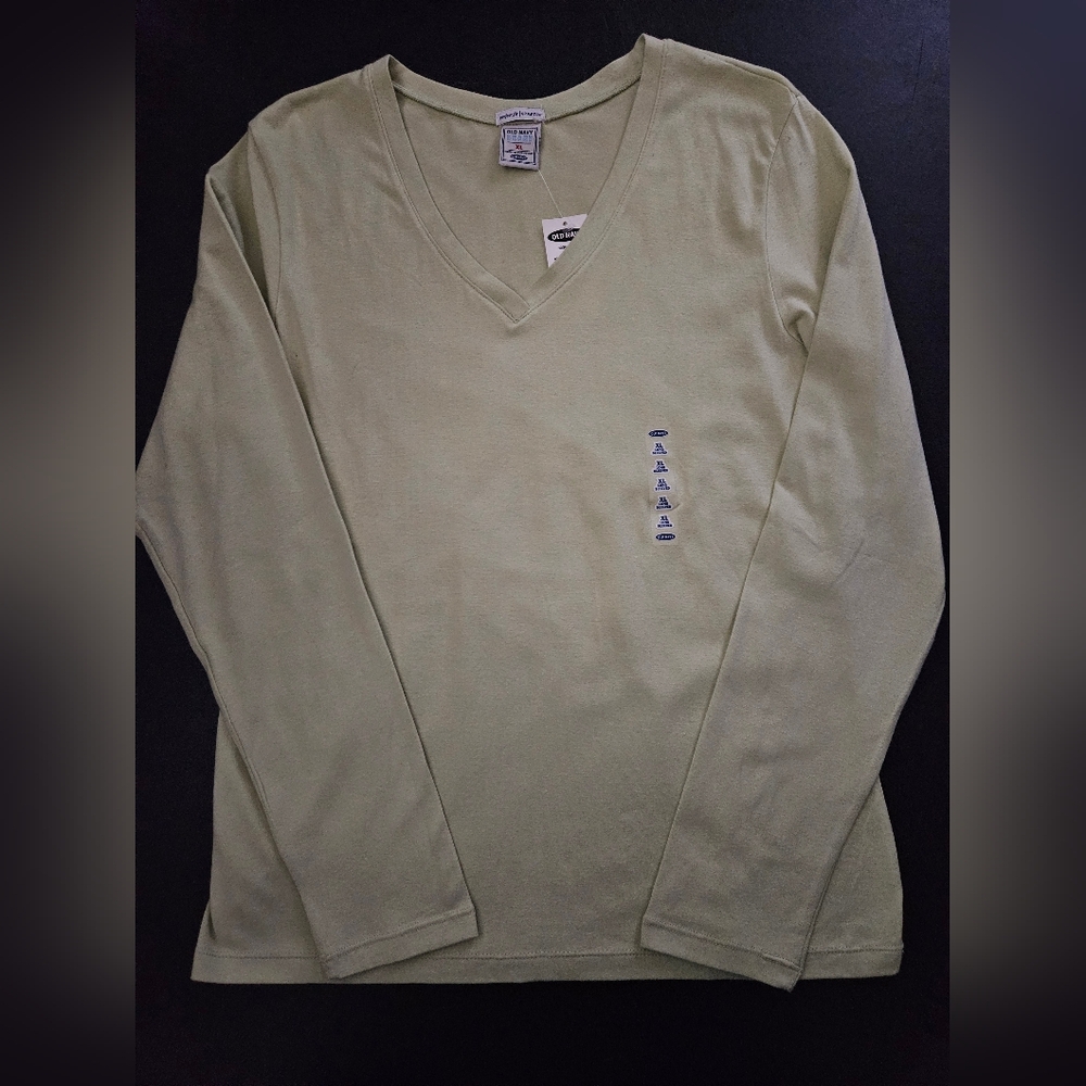 Vintage '05 - NWT Old Navy Green Cotton Stretch Jersey - Size XL